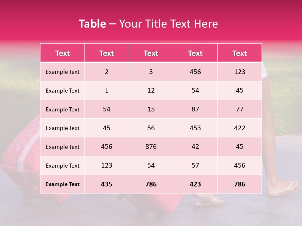 Pink Vacation Travel PowerPoint Template