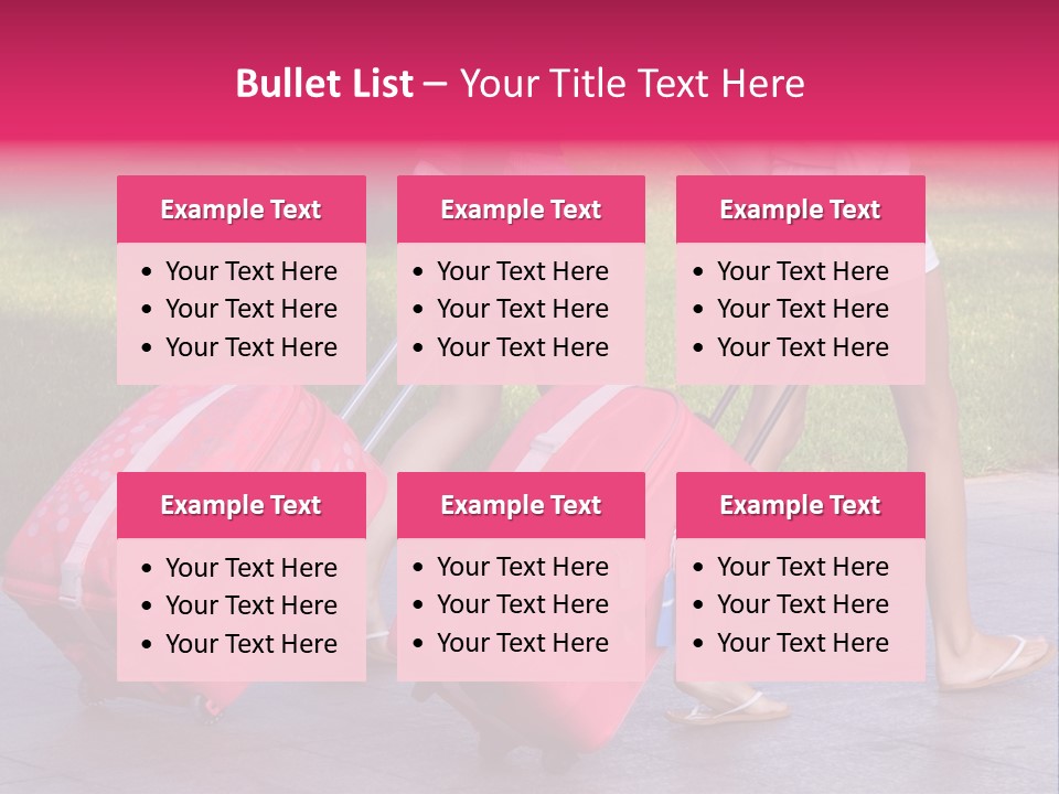 Pink Vacation Travel PowerPoint Template