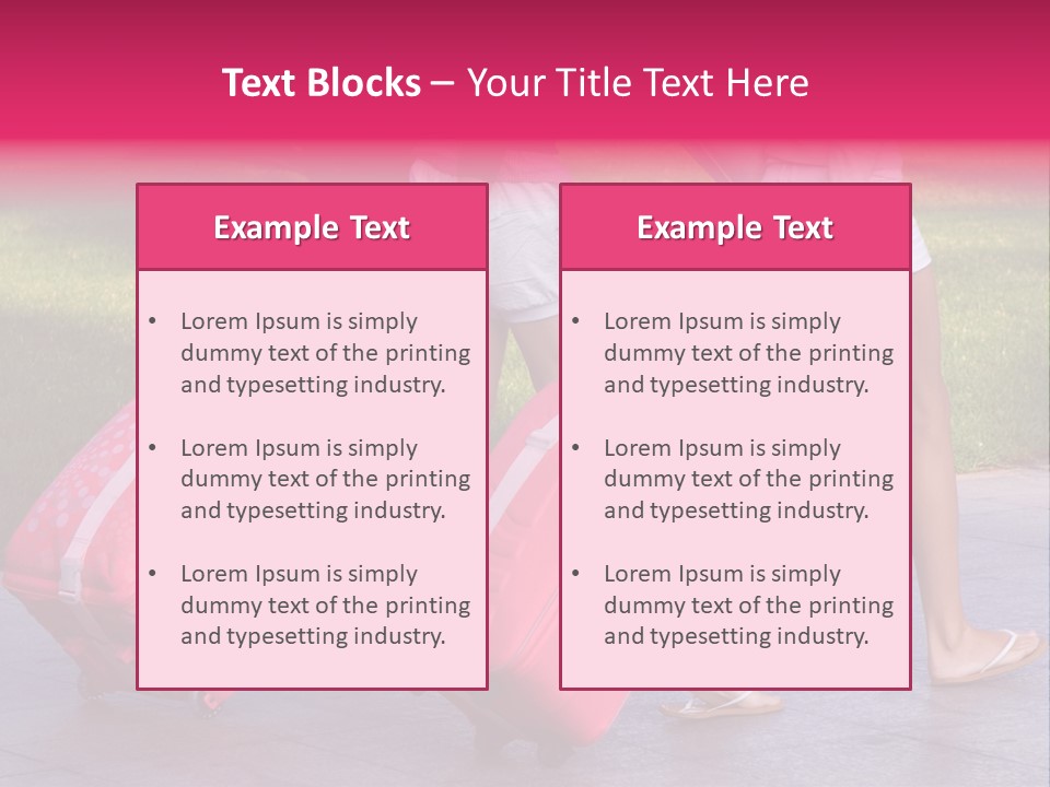Pink Vacation Travel PowerPoint Template