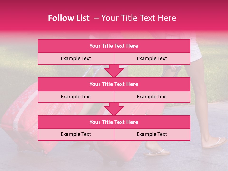 Pink Vacation Travel PowerPoint Template