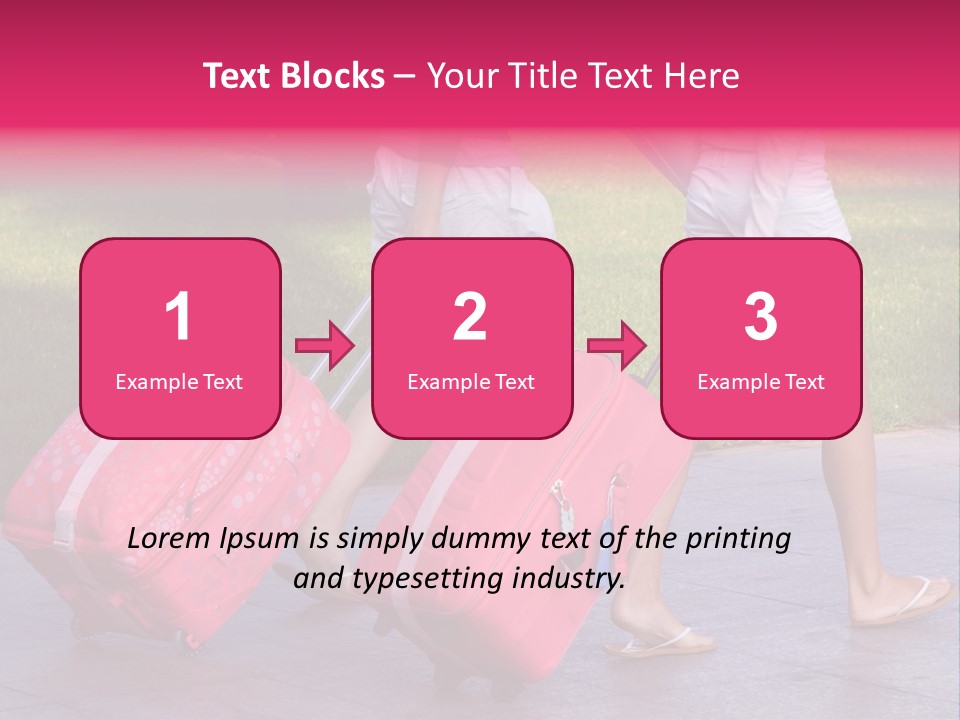 Pink Vacation Travel PowerPoint Template