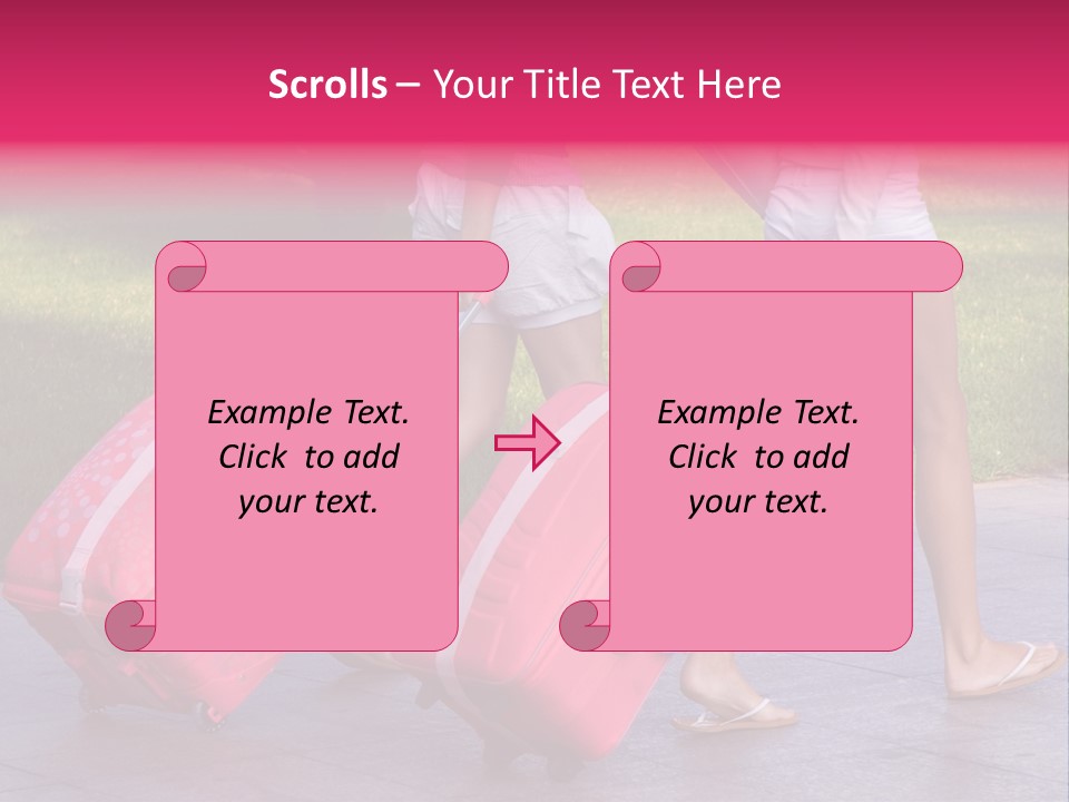 Pink Vacation Travel PowerPoint Template