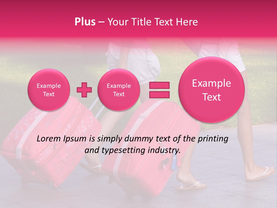 Pink Vacation Travel PowerPoint Template