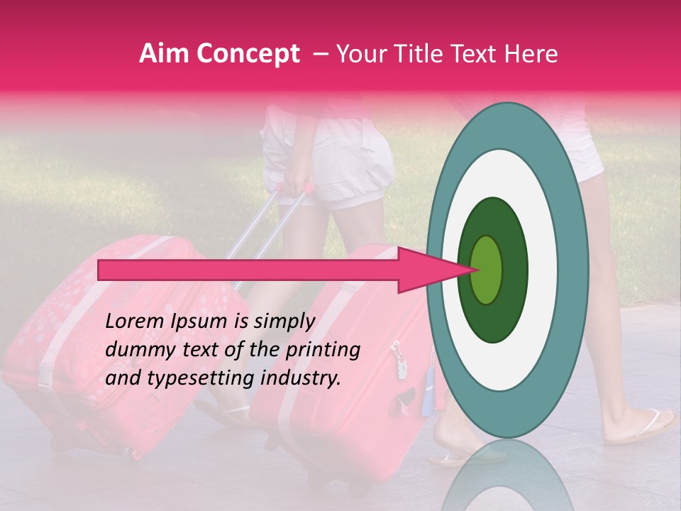 Pink Vacation Travel PowerPoint Template