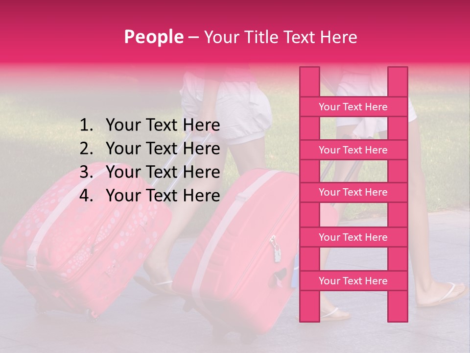 Pink Vacation Travel PowerPoint Template