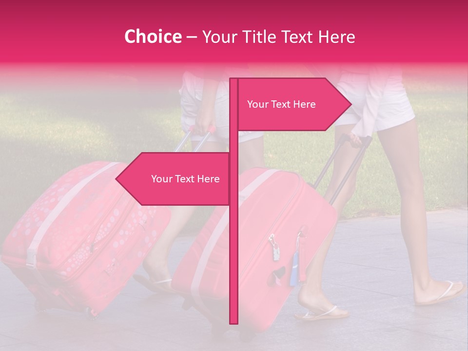 Pink Vacation Travel PowerPoint Template