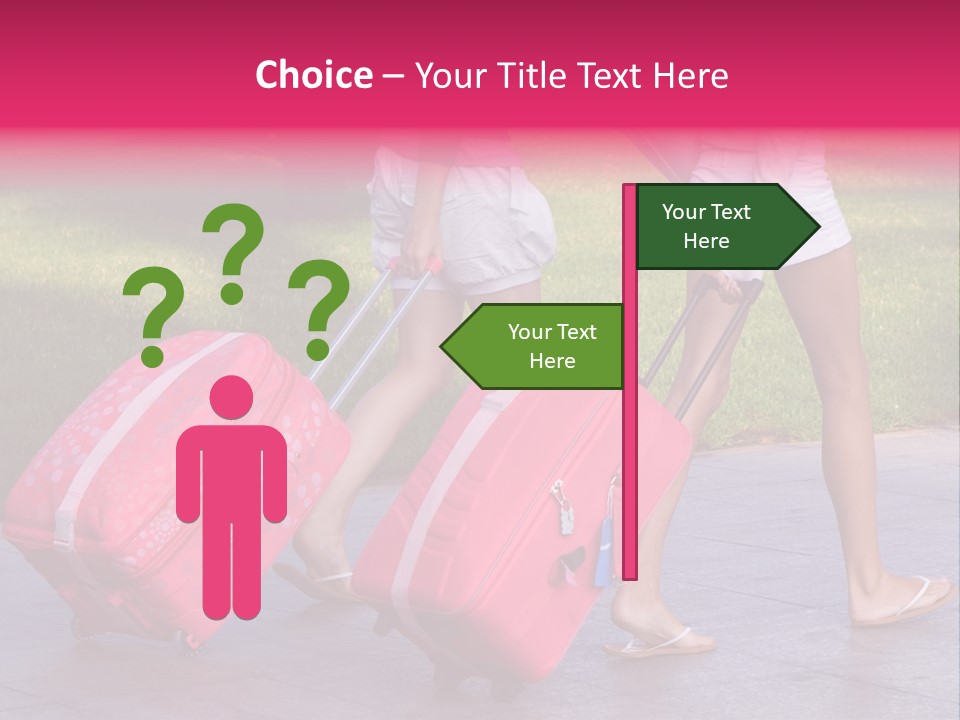 Pink Vacation Travel PowerPoint Template