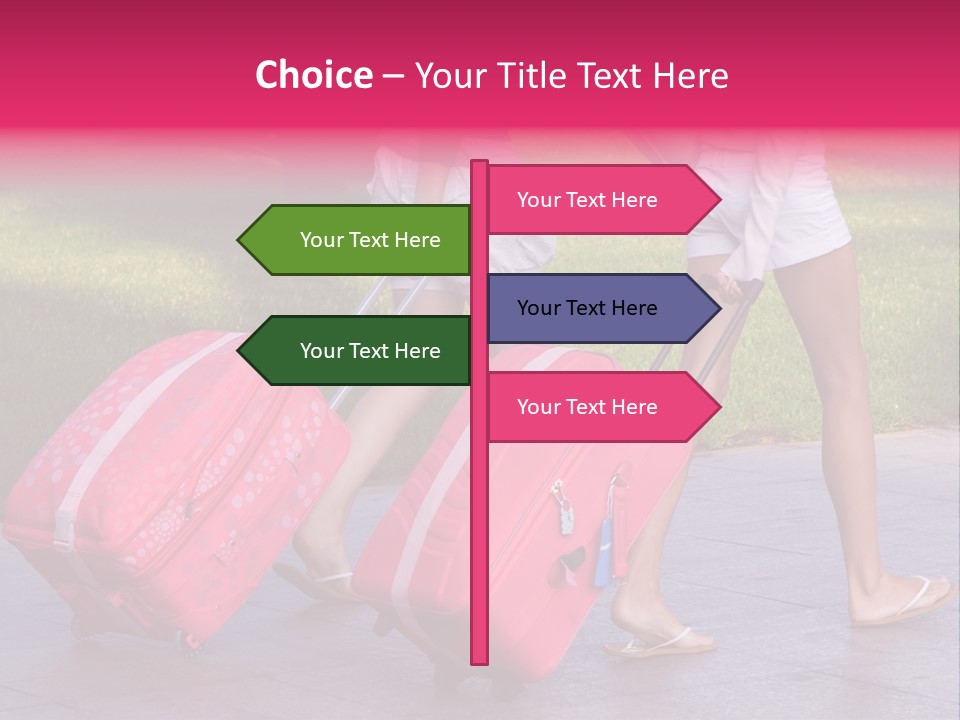 Pink Vacation Travel PowerPoint Template
