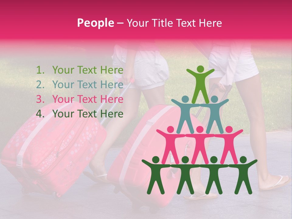 Pink Vacation Travel PowerPoint Template