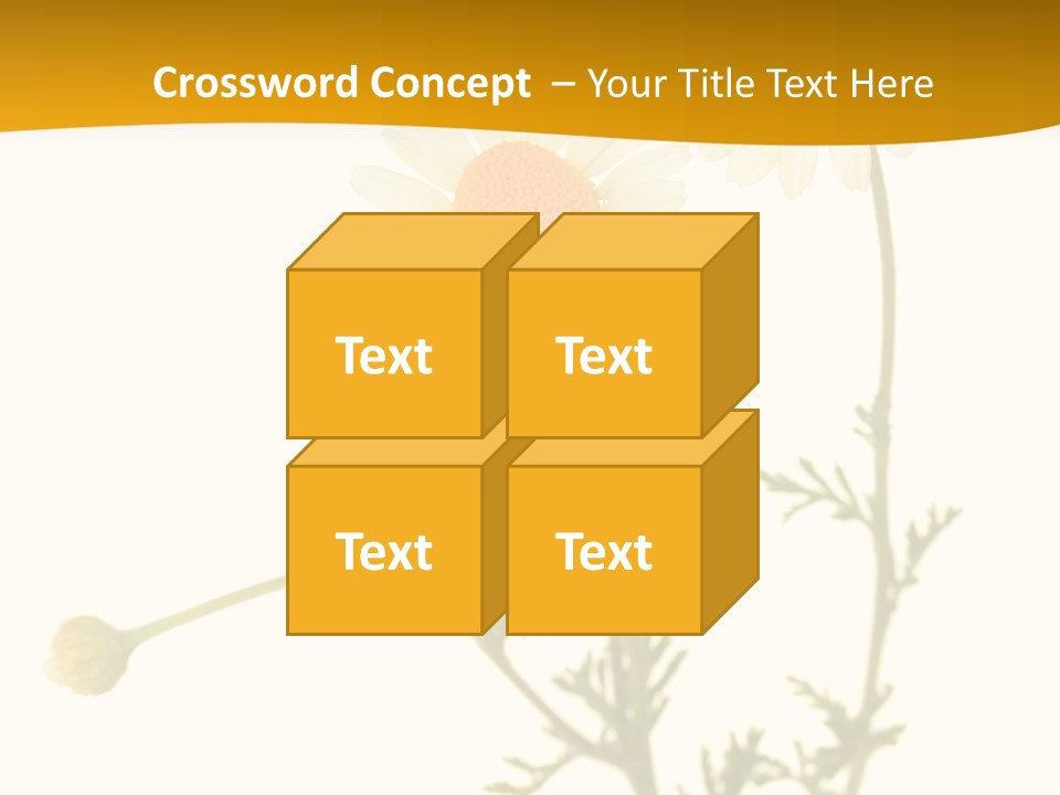 Herb Chamomile Green PowerPoint Template
