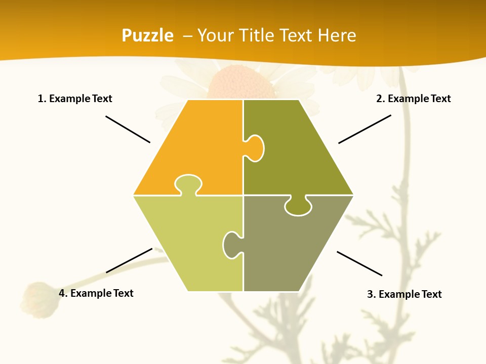 Herb Chamomile Green PowerPoint Template