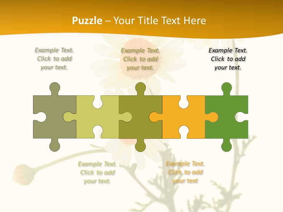 Herb Chamomile Green PowerPoint Template