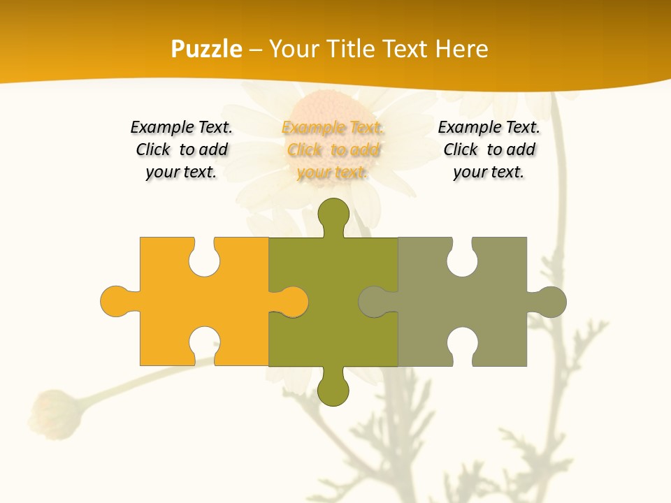 Herb Chamomile Green PowerPoint Template