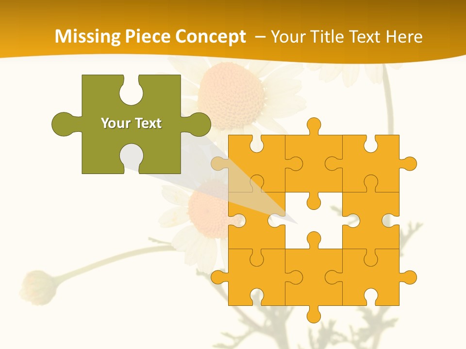 Herb Chamomile Green PowerPoint Template