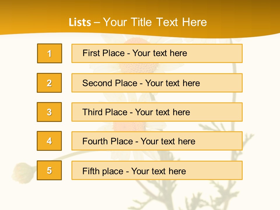 Herb Chamomile Green PowerPoint Template