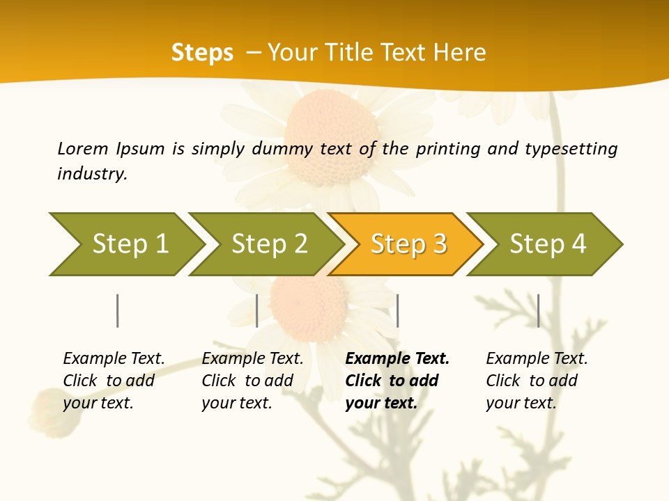 Herb Chamomile Green PowerPoint Template