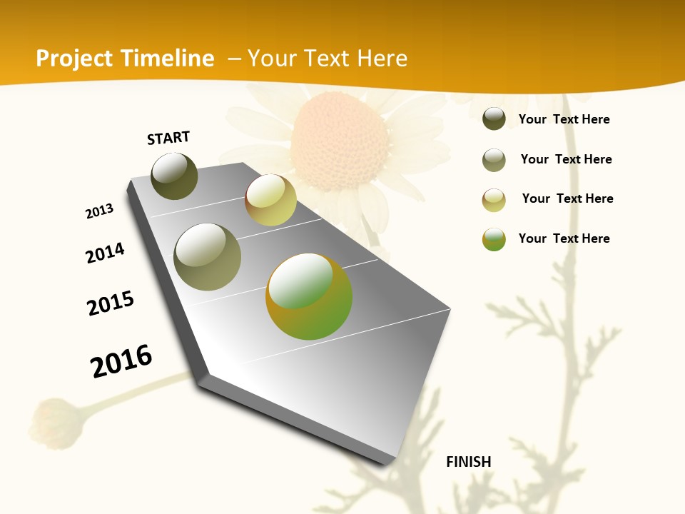 Herb Chamomile Green PowerPoint Template
