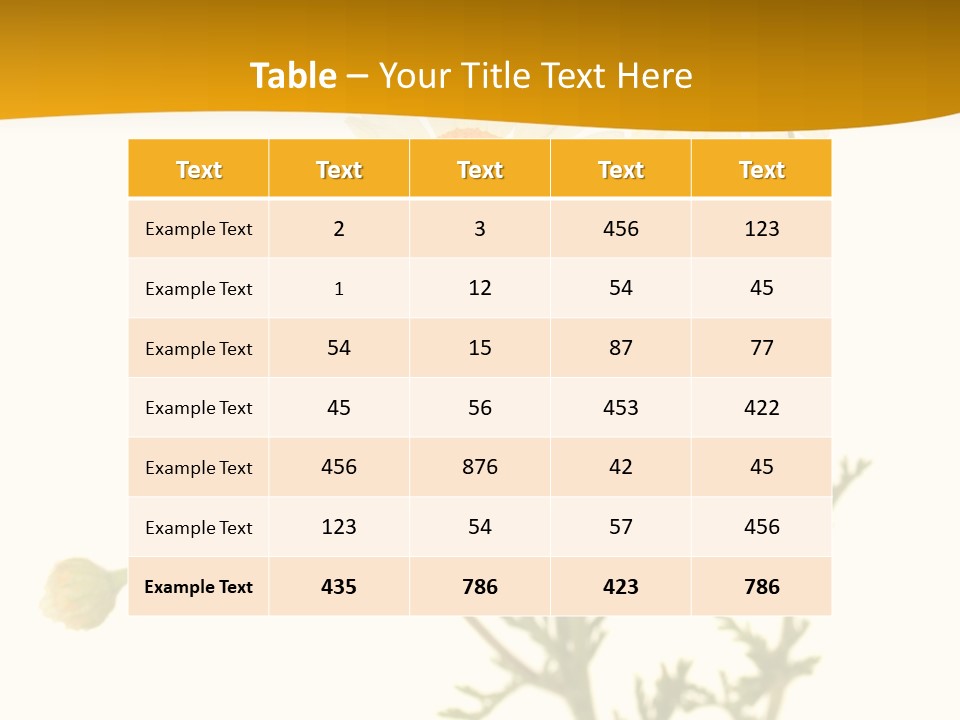 Herb Chamomile Green PowerPoint Template