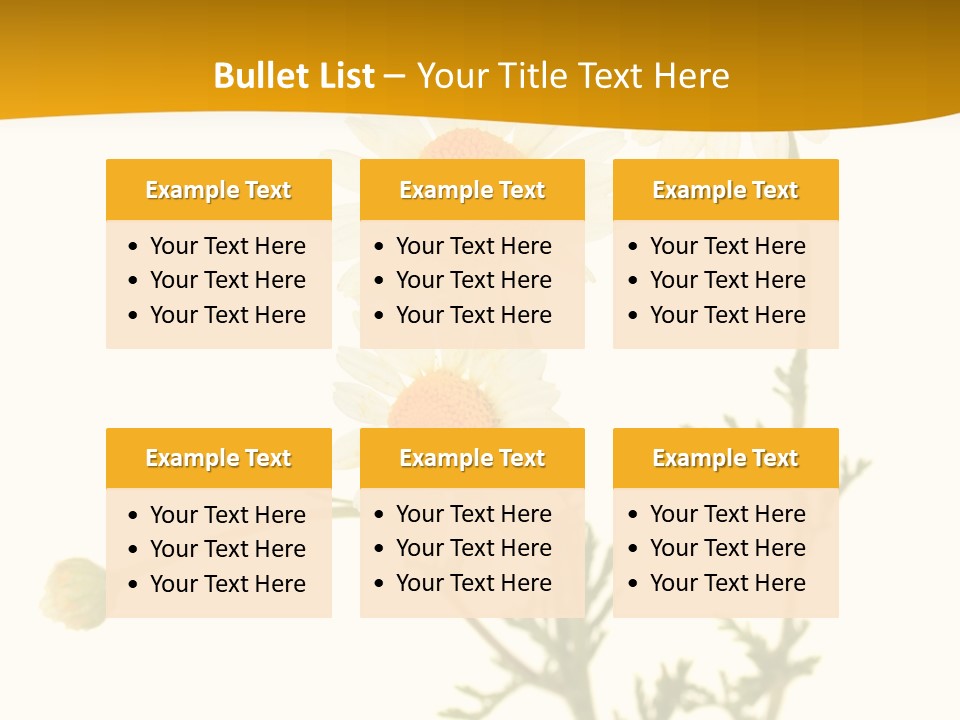Herb Chamomile Green PowerPoint Template