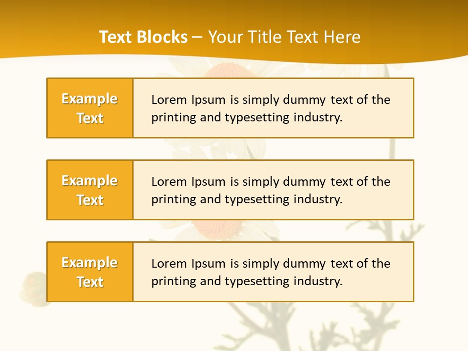 Herb Chamomile Green PowerPoint Template