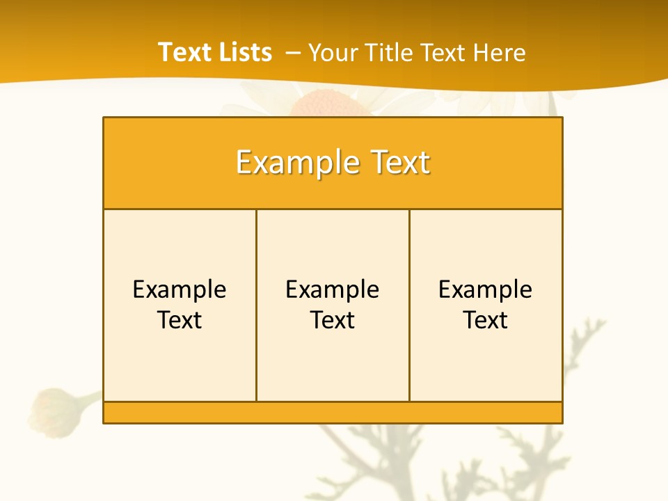 Herb Chamomile Green PowerPoint Template