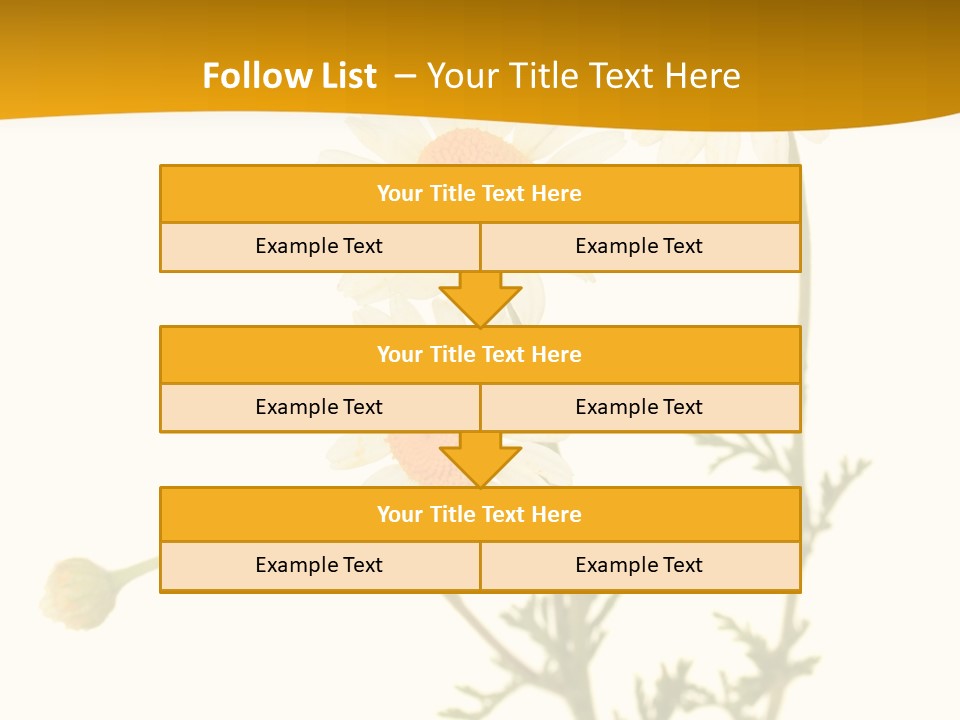 Herb Chamomile Green PowerPoint Template
