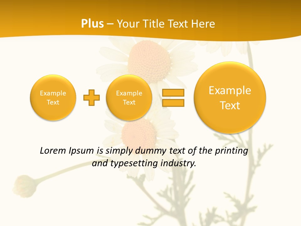 Herb Chamomile Green PowerPoint Template