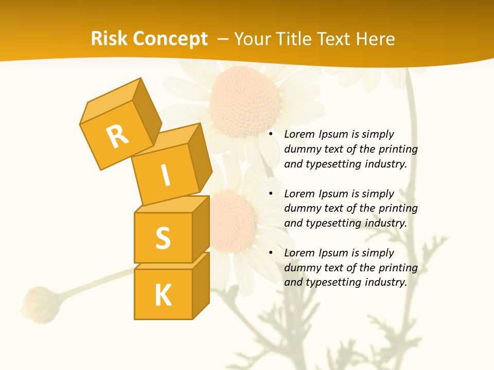 Herb Chamomile Green PowerPoint Template