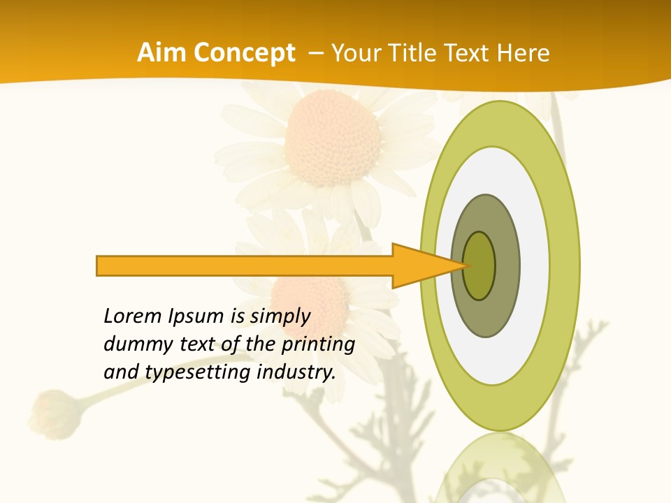 Herb Chamomile Green PowerPoint Template