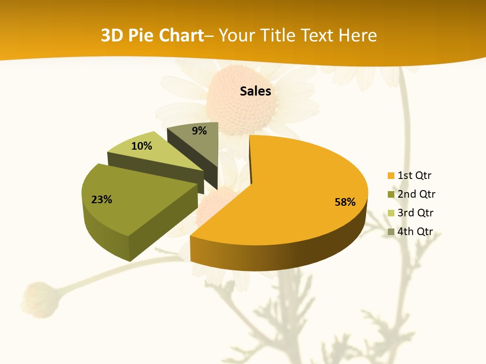 Herb Chamomile Green PowerPoint Template