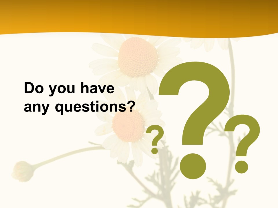 Herb Chamomile Green PowerPoint Template