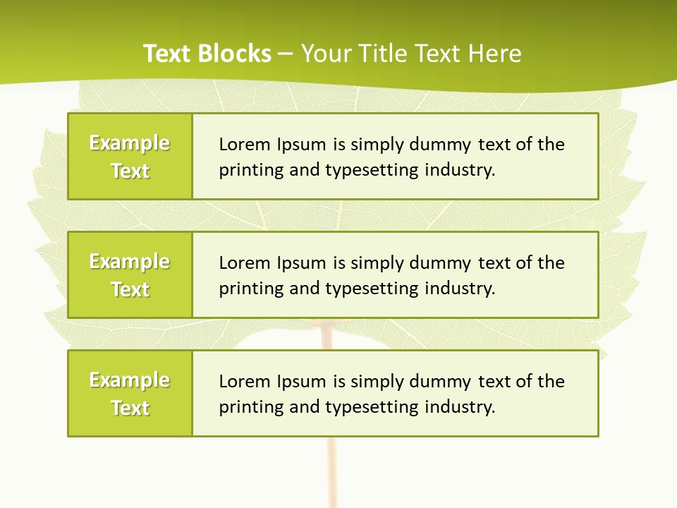 Botany Foliage Fly PowerPoint Template