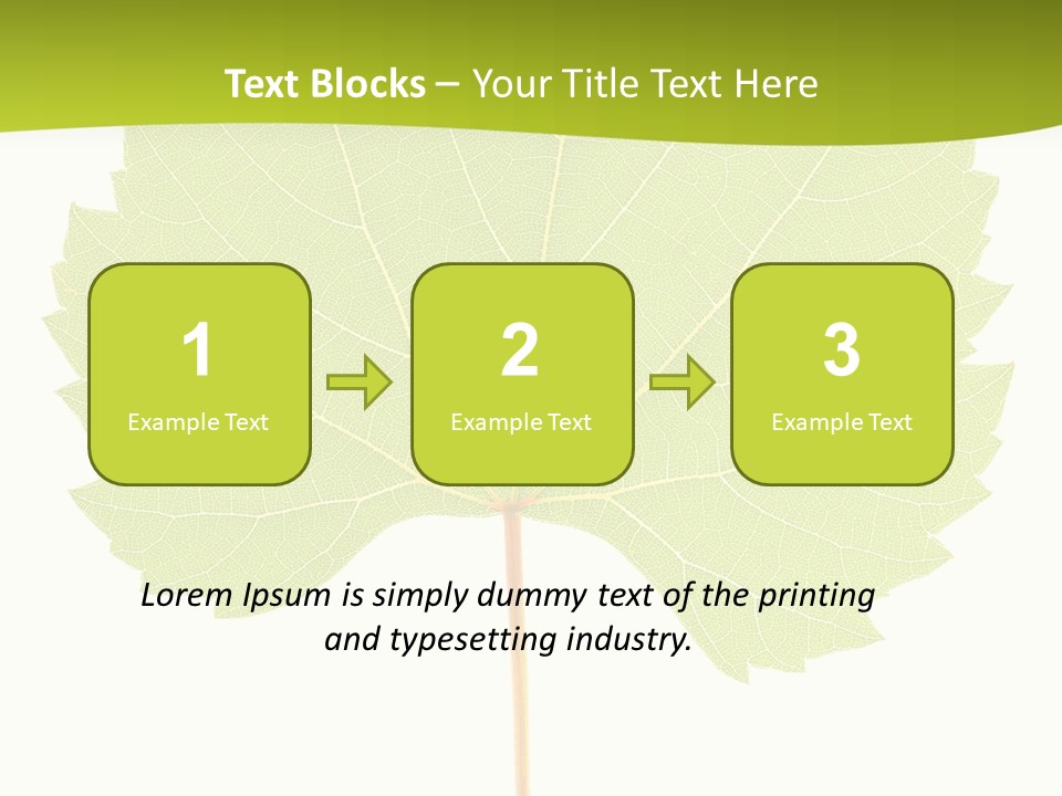 Botany Foliage Fly PowerPoint Template