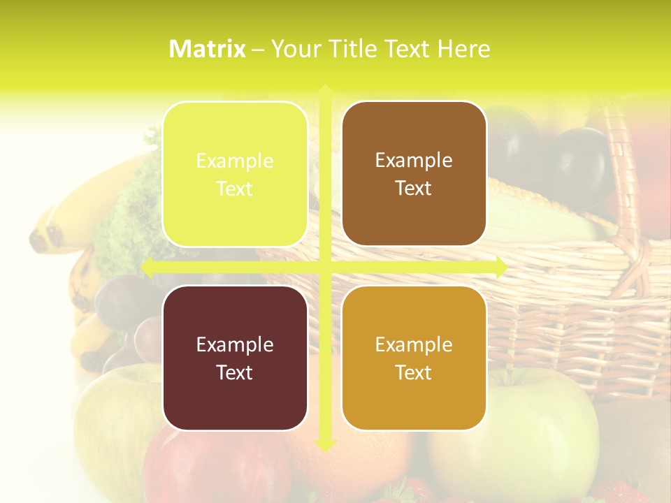 Apples Vegetables Tropical PowerPoint Template