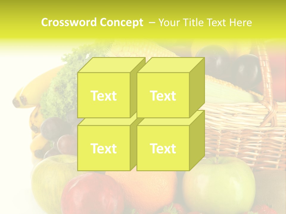 Apples Vegetables Tropical PowerPoint Template