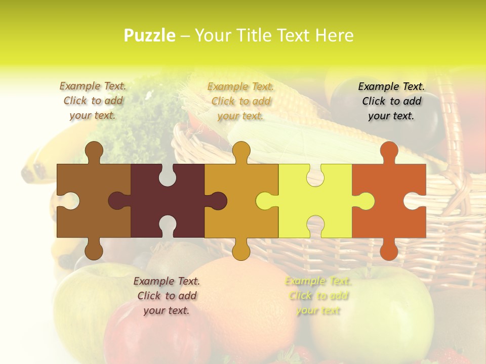 Apples Vegetables Tropical PowerPoint Template