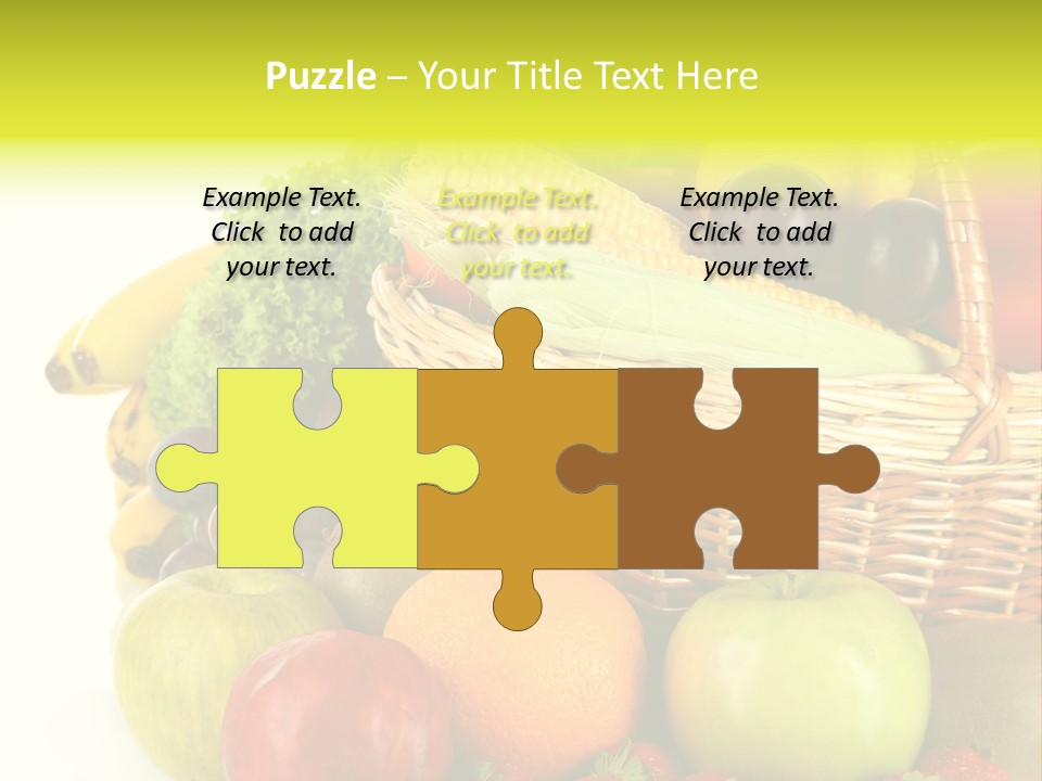 Apples Vegetables Tropical PowerPoint Template