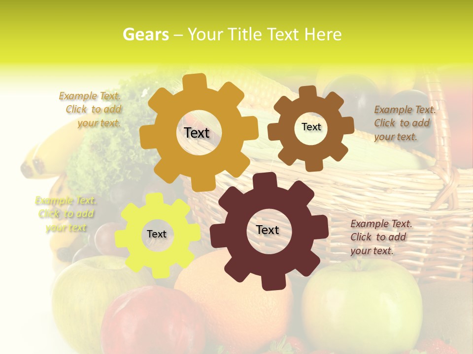 Apples Vegetables Tropical PowerPoint Template