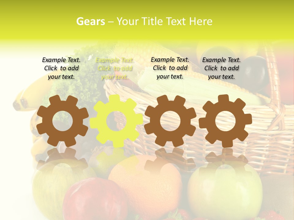 Apples Vegetables Tropical PowerPoint Template