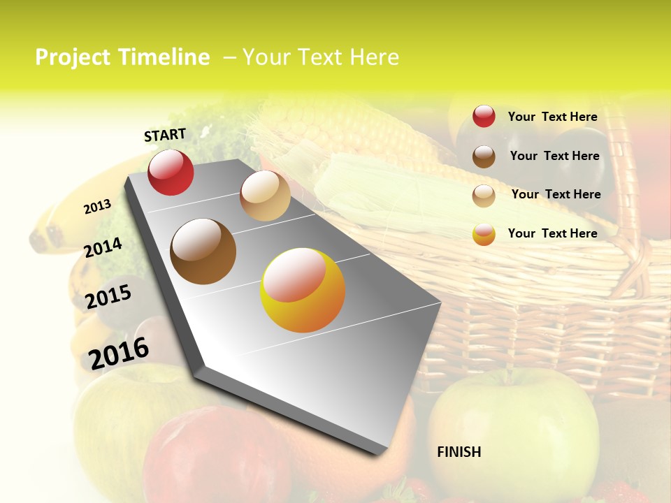 Apples Vegetables Tropical PowerPoint Template