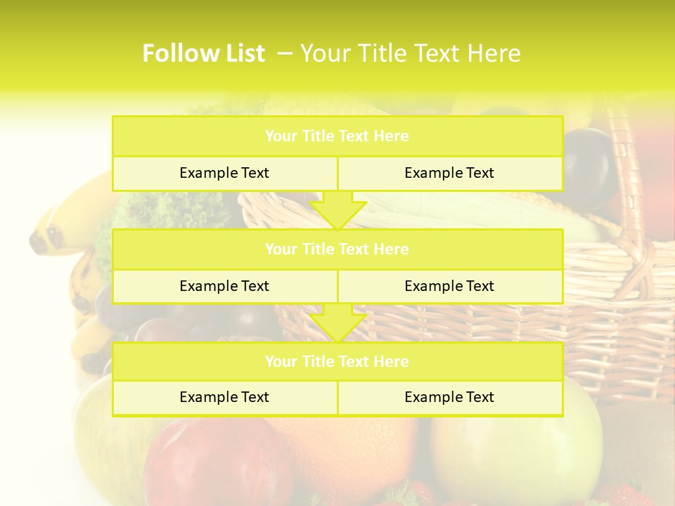 Apples Vegetables Tropical PowerPoint Template