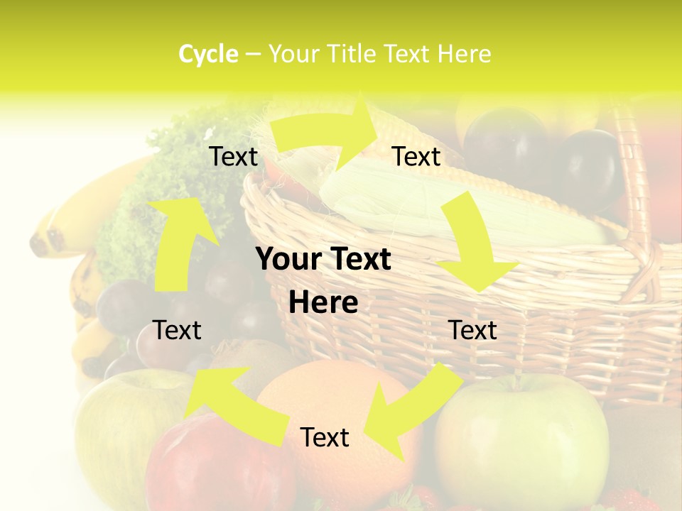 Apples Vegetables Tropical PowerPoint Template