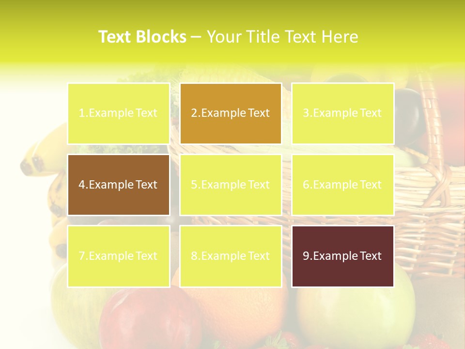 Apples Vegetables Tropical PowerPoint Template