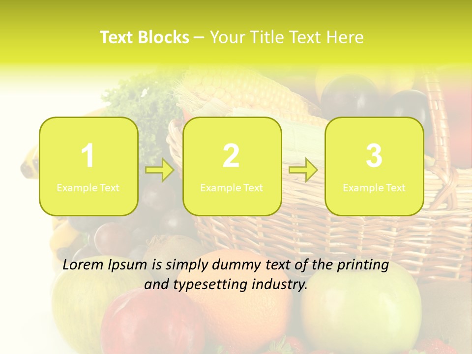 Apples Vegetables Tropical PowerPoint Template