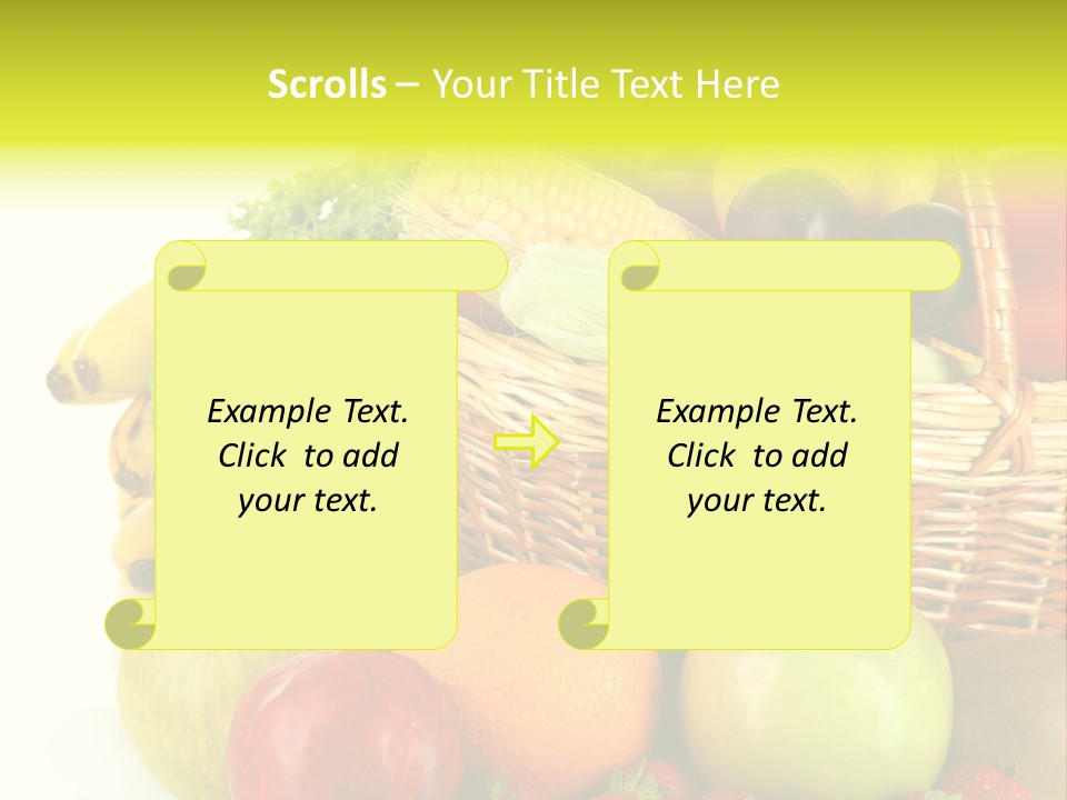 Apples Vegetables Tropical PowerPoint Template