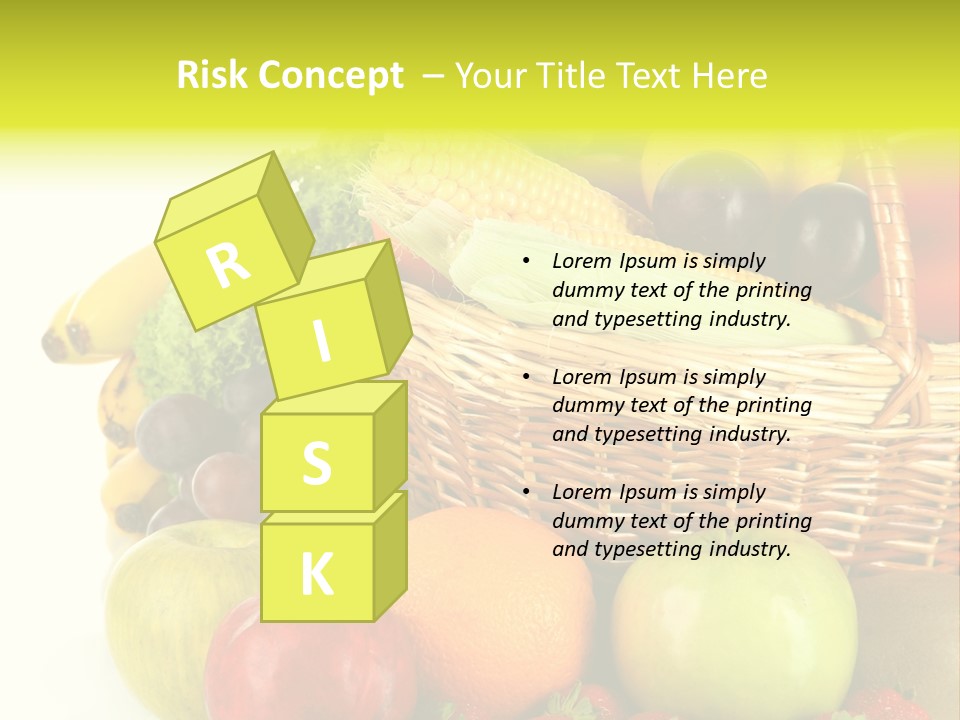 Apples Vegetables Tropical PowerPoint Template