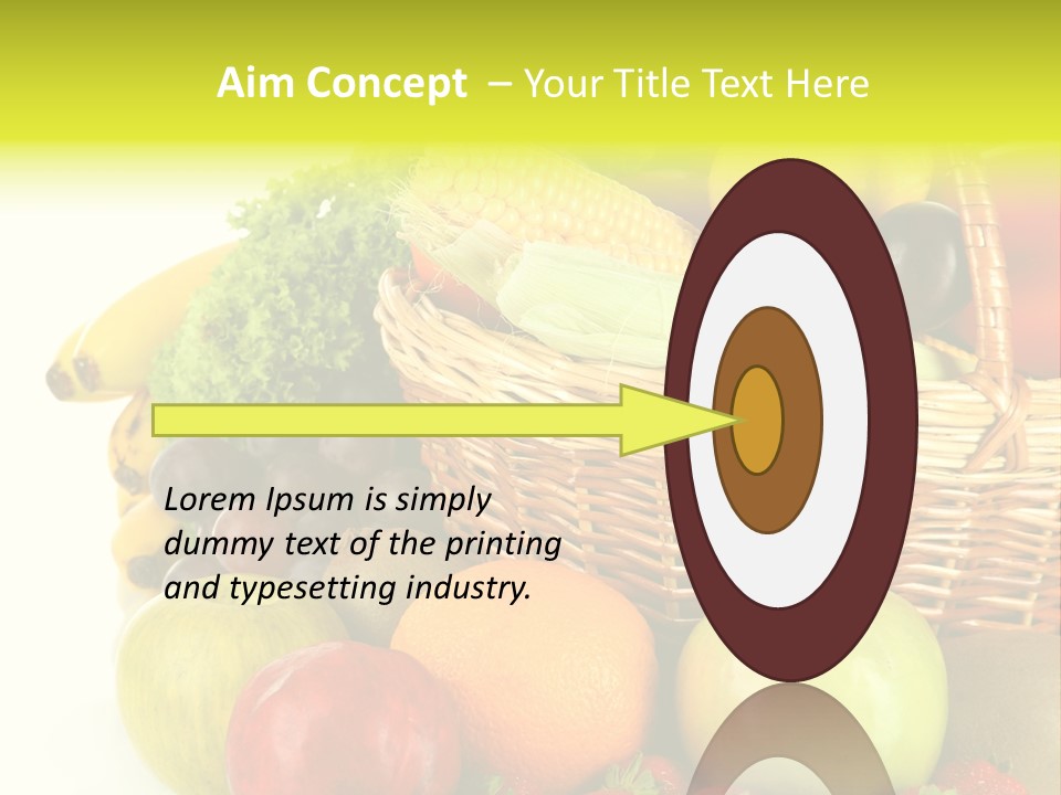 Apples Vegetables Tropical PowerPoint Template