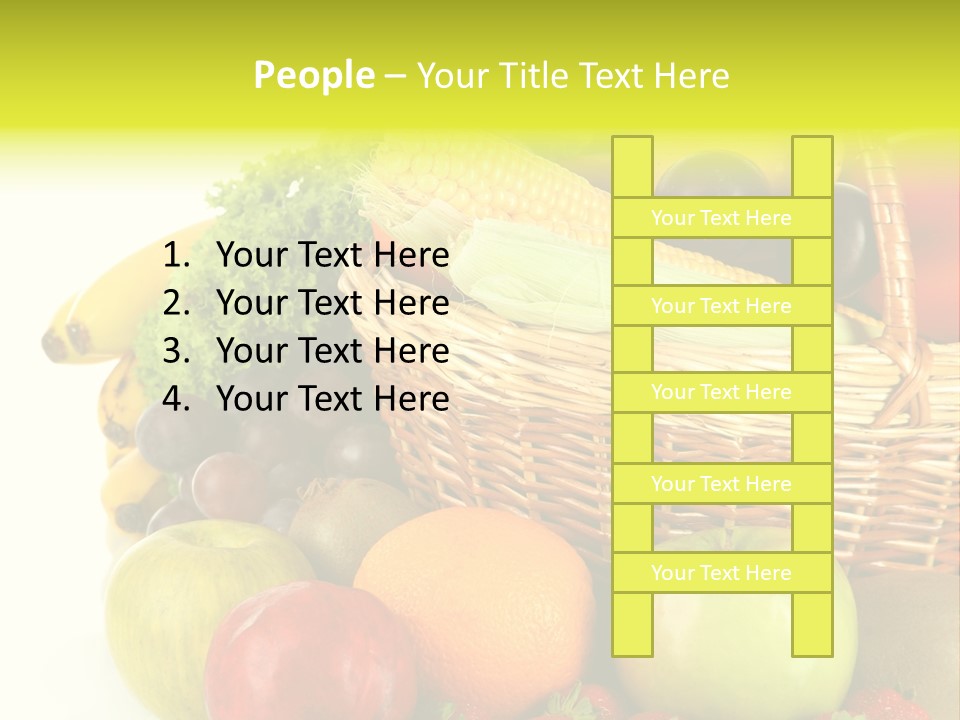 Apples Vegetables Tropical PowerPoint Template