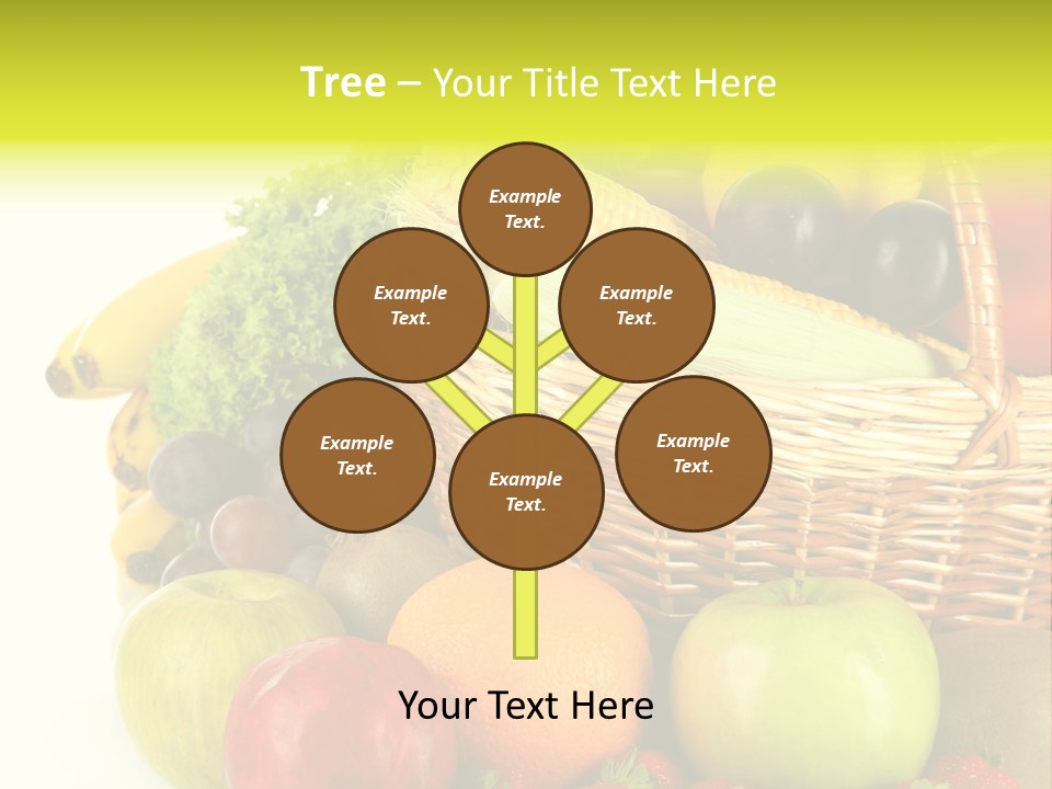 Apples Vegetables Tropical PowerPoint Template