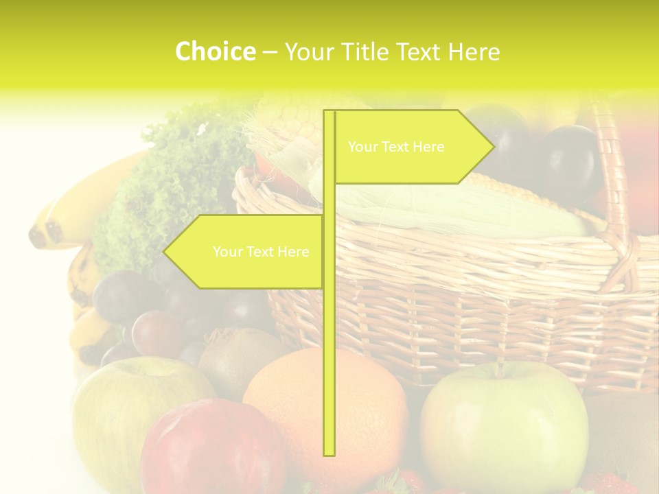 Apples Vegetables Tropical PowerPoint Template